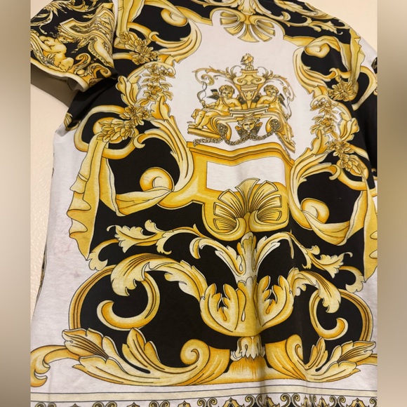 Versace Tribute Ss 92’ Baroque Print T Shirt Joggers Pants Set - Picture 3 of 16
